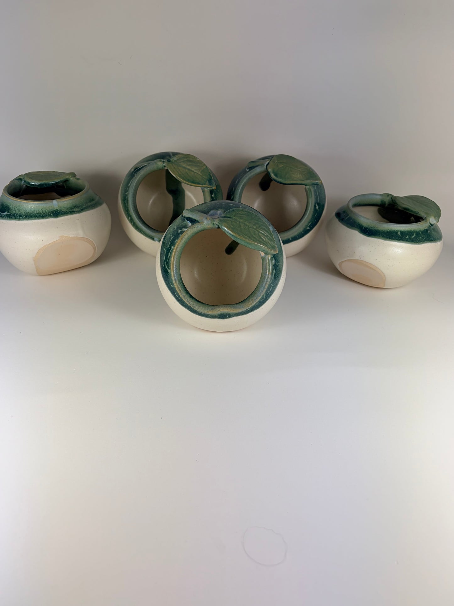 Ceramic Apple Bowl/ Pincher/ Honey Bowl