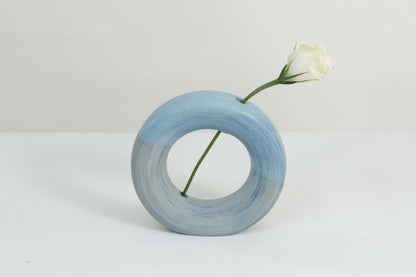 Marbled Donut Vase 2