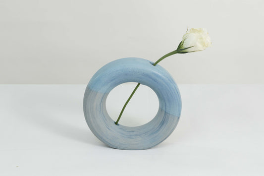 Marbled Donut Vase 2