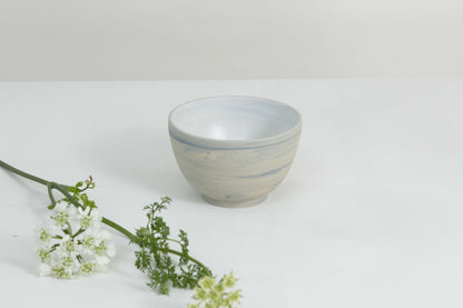 Small Cereal/Soup Bowl Marbled Blue