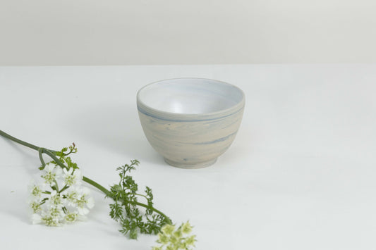 Small Cereal/Soup Bowl Marbled Blue