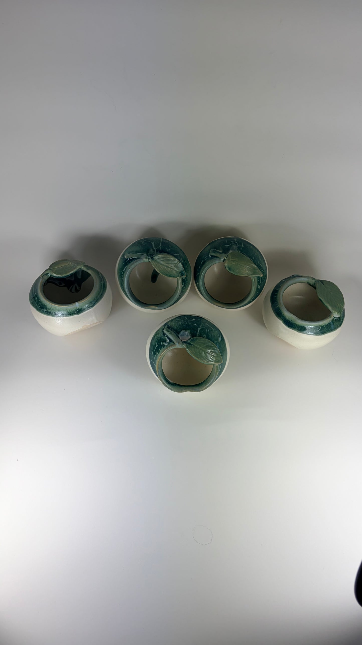 Ceramic Apple Bowl/ Pincher/ Honey Bowl