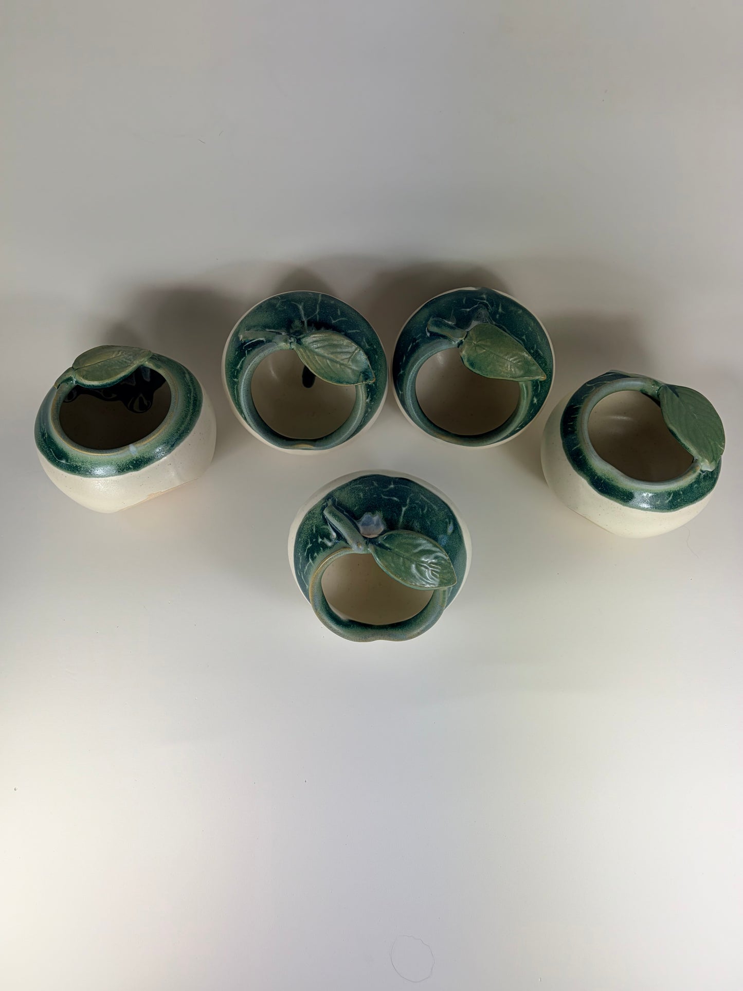 Ceramic Apple Bowl/ Pincher/ Honey Bowl