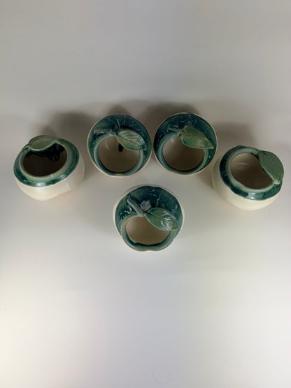 Ceramic Apple Bowl/ Pincher/ Honey Bowl