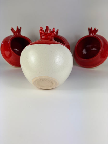 Half pomegranate ceramic bowl/ half pincher