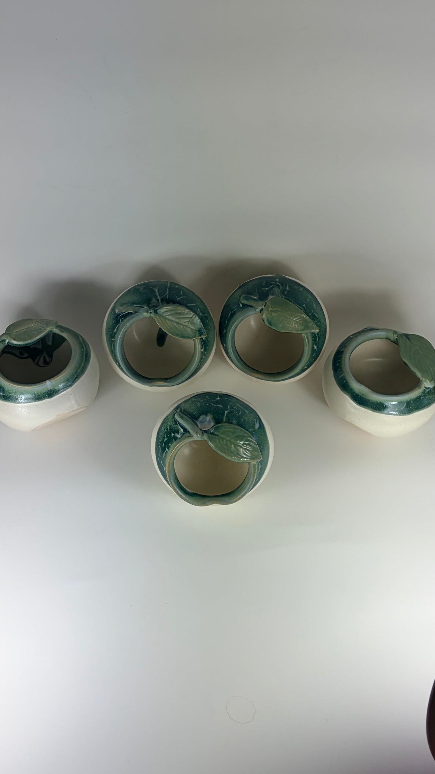 Ceramic Apple Bowl/ Pincher/ Honey Bowl