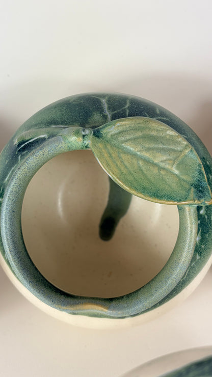 Ceramic Apple Bowl/ Pincher/ Honey Bowl