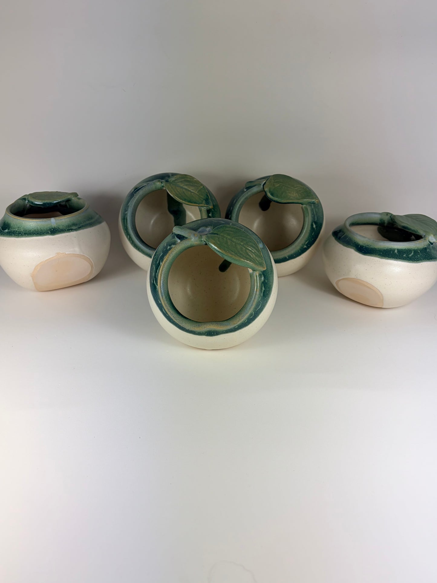Ceramic Apple Bowl/ Pincher/ Honey Bowl