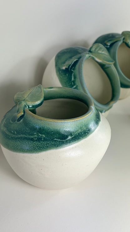 Ceramic Apple Bowl/ Pincher/ Honey Bowl