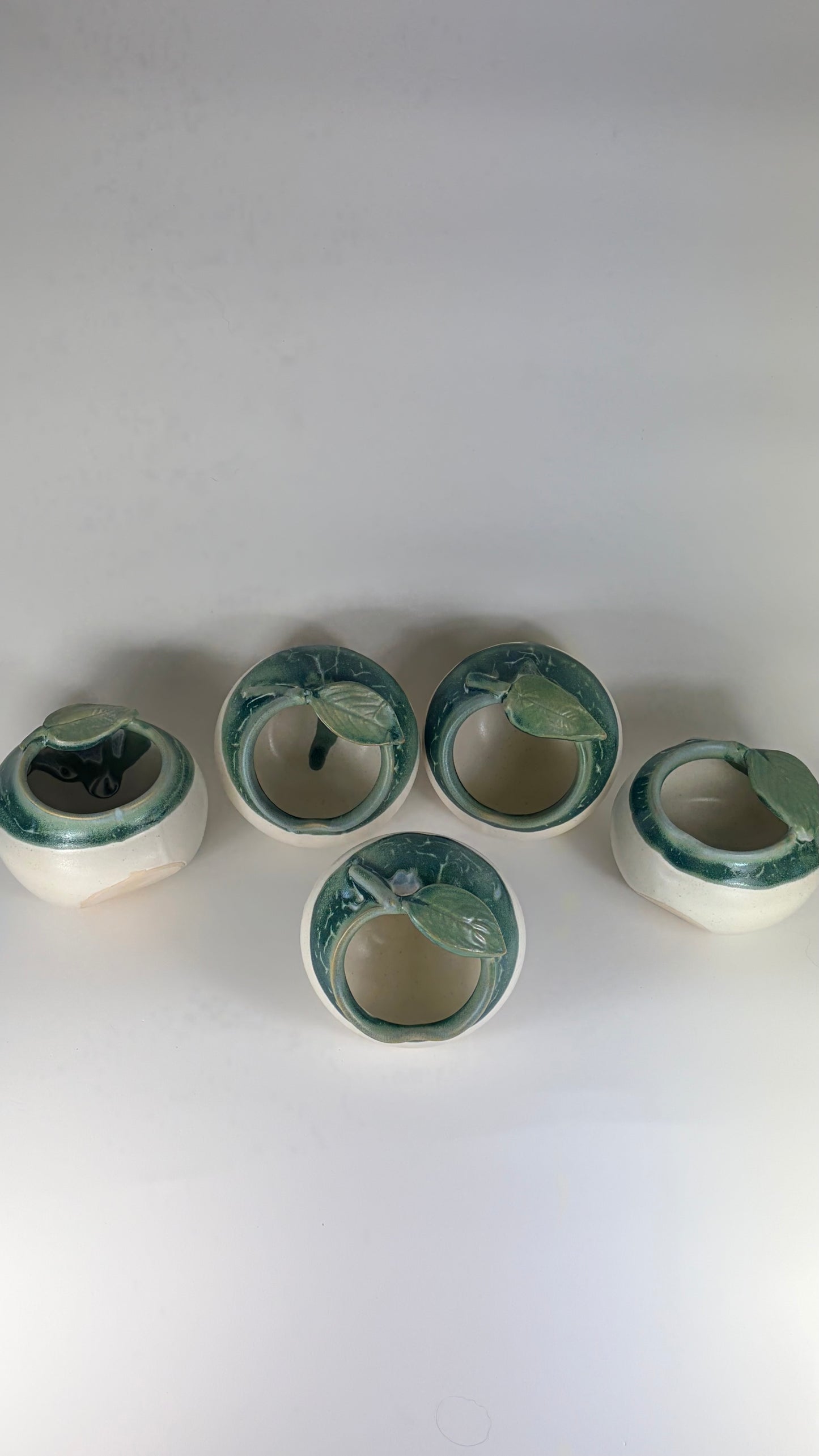 Ceramic Apple Bowl/ Pincher/ Honey Bowl