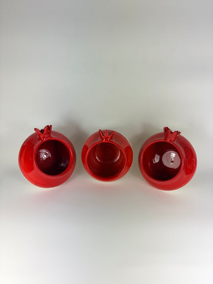 Half pomegranate ceramic bowl/ half pincher