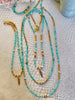 Amazonite Sunstone feather necklace (long)