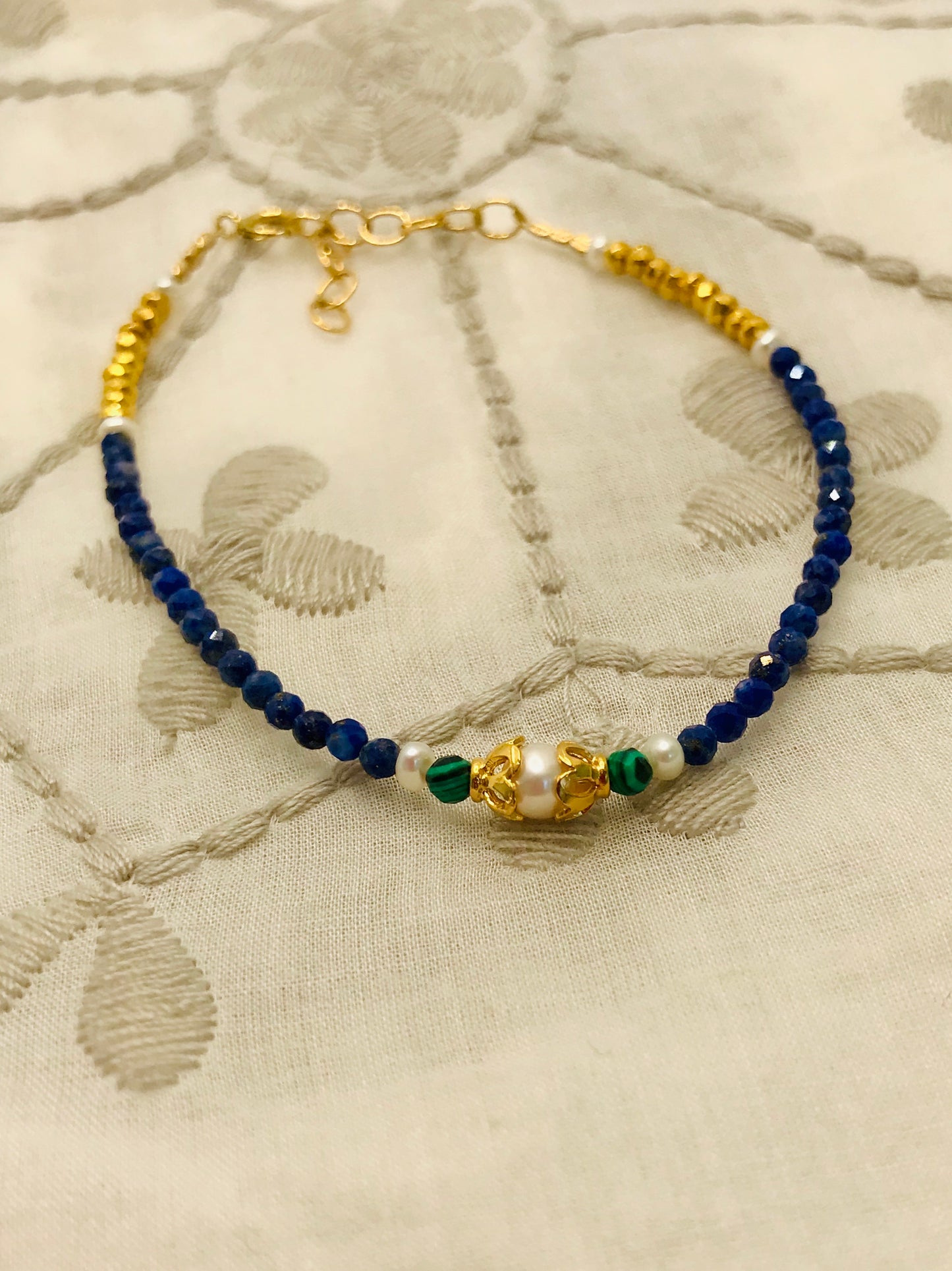 Lapis Lazuli & Malachite Bracelet